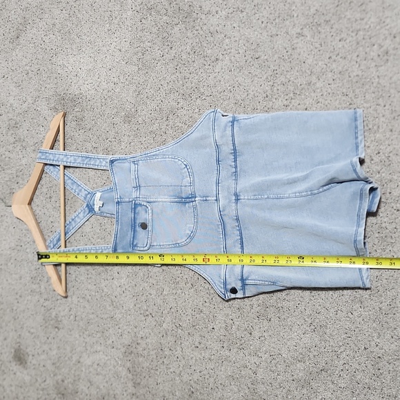 Z Supply Easy Rider Knit Romper in Washed Indigo Size Small - Picture 8 of 12